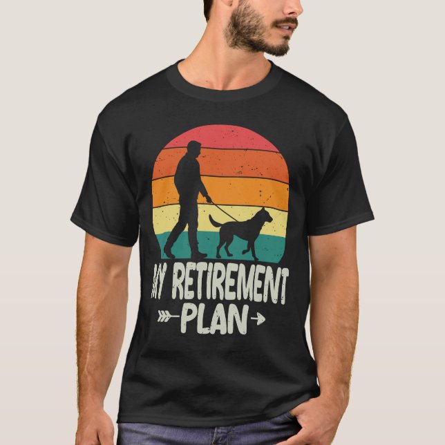 Camiseta Plano de Reforma do Cão Aposentado 2026 Cão Aposen (Frente)