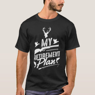 Camiseta Plano De Reforma Pesca Caça A Pais Aposentados