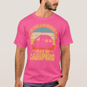 Camiseta Plano De Retirada Do Camping Rv Camper Traveler Fu