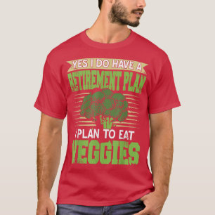 Camiseta Plano de Retirada Vegan Vegetarian Healthare Gift