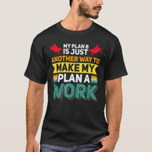 Camiseta Plano de Rodeio de Touro Mecânico de Garagem