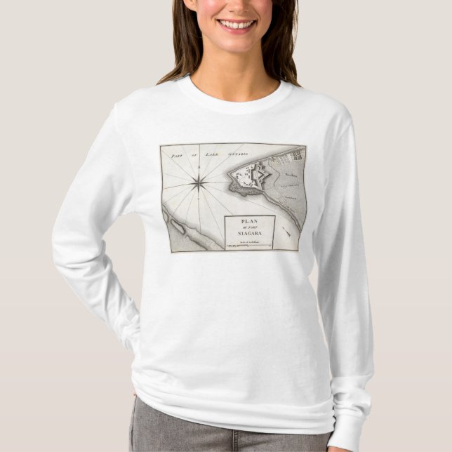 Camiseta Plano do forte Niagara (Frente)
