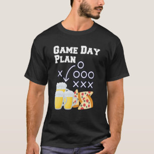 Camiseta Plano do Jogo das Caixas de Futebol