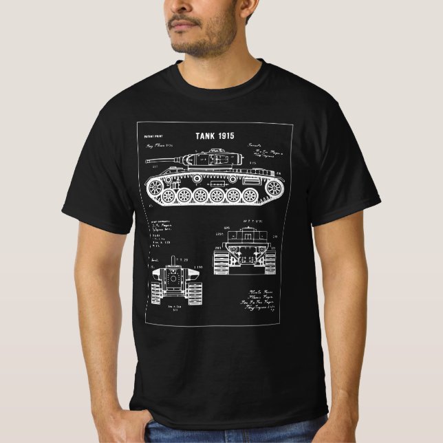 Camiseta Plano do Tanque 1915 (Frente)