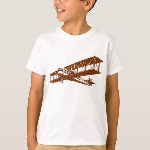 Camiseta Plano do vintage - noz