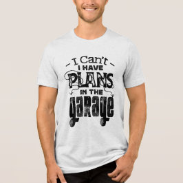 Camiseta Plano Mecânico de Garagem Mecânica da Bicicleta En