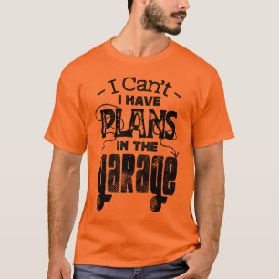 Camiseta Plano Mecânico de Garagem Mecânica da Bicicleta En