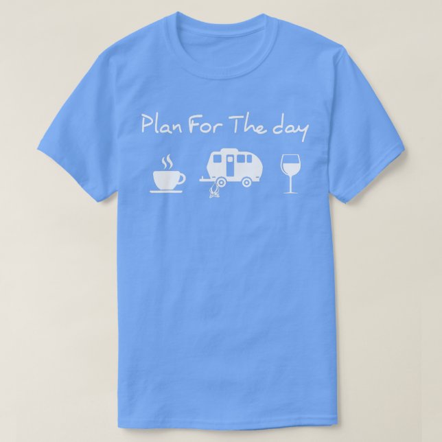 Camiseta Plano Para O Dia Da Campanha Do Café (Frente do Design)