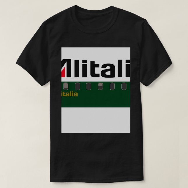 Camiseta Plano s Alitalia (Frente do Design)