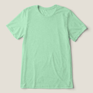 Camiseta Plano Verde em Branco Nada na Frente Unisex