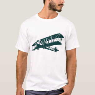 Camiseta Plano Vintage - Verde escuro