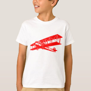 Camiseta Plano Vintage - Vermelho