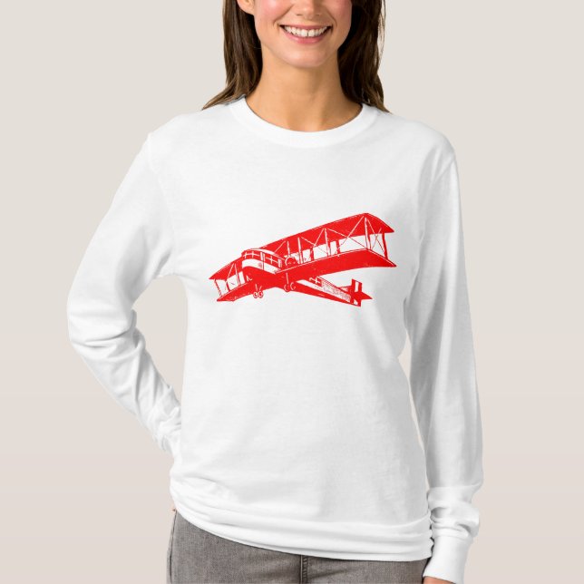 Camiseta Plano Vintage - Vermelho (Frente)