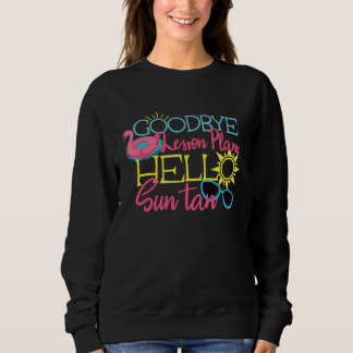 Camiseta Planos de Aula Adeus Olá Bronzeado de Professor Ve