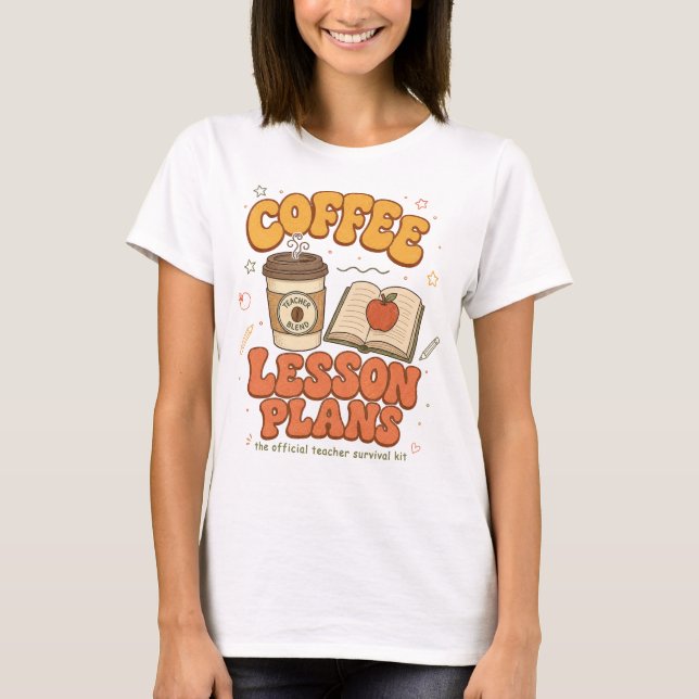 Camiseta Planos de Aula de Café Kit de Sobrevivência do Pro (Frente)