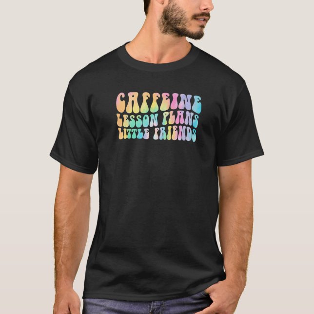 Camiseta Planos de Aula Groovy Caffeine Pequenos Amigos Pro (Frente)