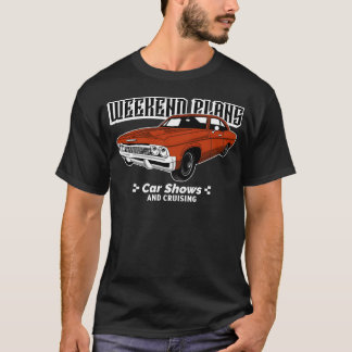 Camiseta Planos de Fim de Semana Exposições de Carros e pas