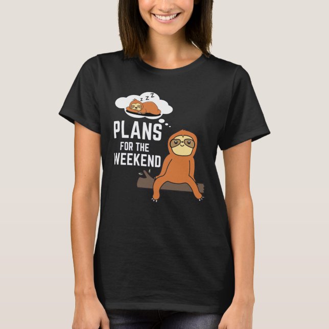 Camiseta Planos De Lama Para O Fim De Semana (Frente)