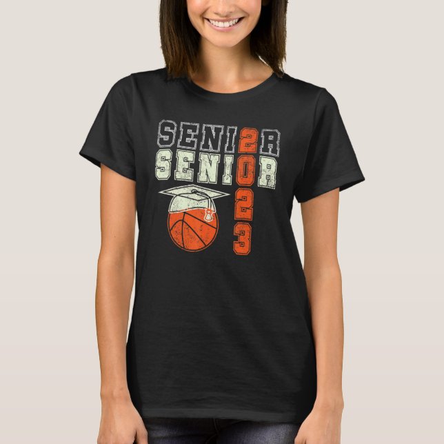 Camiseta Planos de mais velho de basquetebol Classe de Grad (Frente)