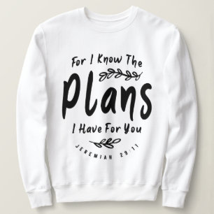 Camiseta Planos divinos Jeremiah 29:11 Citação cristã