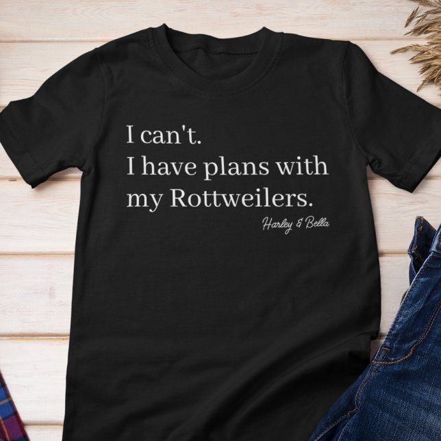 Camiseta Planos Fofos com Minha Mãe de Rottweiler Personali (Criador carregado)