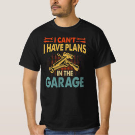 Camiseta Planos na garagem, mecânico de carro