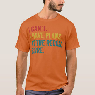 Camiseta Planos Na Loja De Registro Coletor Funny Vinil LP