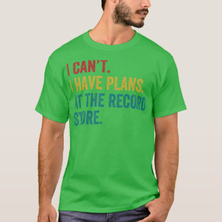 Camiseta Planos Na Loja De Registro Coletor Funny Vinil LP