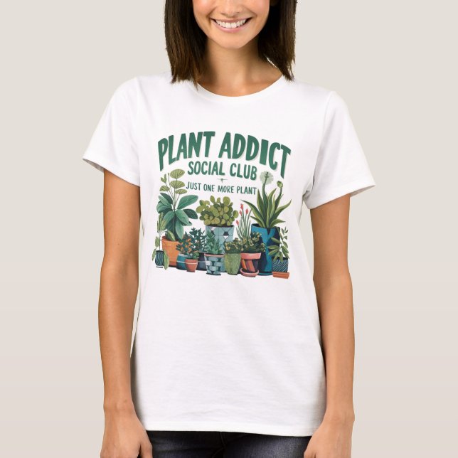 Camiseta Plant Addict Social Club (Frente)