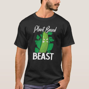 Camiseta Plant Based Beast Cucumber Vegetable Vegetarian Ve