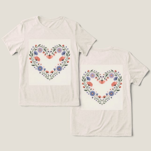 Camiseta Plant Lady Heart Oatlight (Design Frente e Verso)