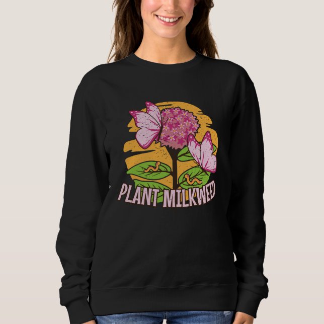 Camiseta plant milkweed plant monarch butterfly eco animals (Frente)