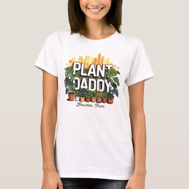 Camiseta Plant Pai Houston City in USA USA (Frente)