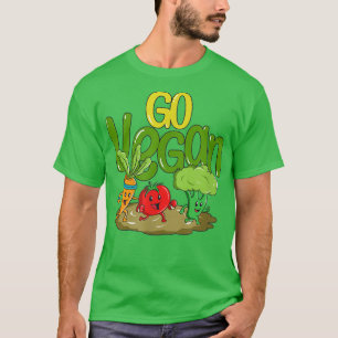 Camiseta Plant Vegetarian Tomato Run Carrot Broccoli Vegeta