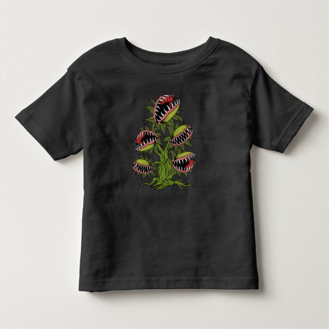 Camiseta Planta Carnívora Oferece Armadilha de Vênus Monstr (Frente)
