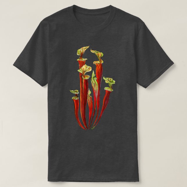 Camiseta Planta Carnívora Sarracenia (Frente do Design)