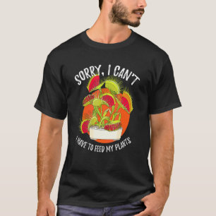Camiseta Planta Carnívora Venus Flytrap Desculpe Não Posso
