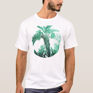 Camiseta Planta de banana folha verde