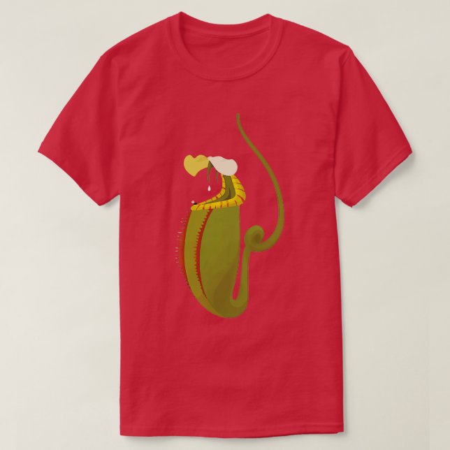 Camiseta Planta de Botânica de Aranha-Aranha Carnívora L (Frente do Design)