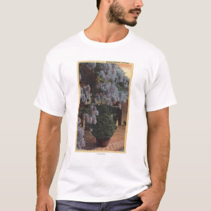 Camiseta Planta de CaliforniaWisteria na flor