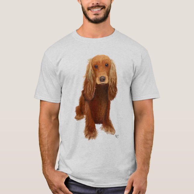 Camiseta Planta de Cocker Spaniel (Frente)