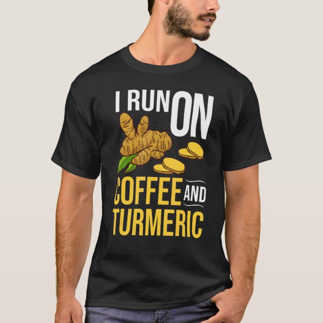 Camiseta Planta De Curcumina Turmérica Tea Pó Especiaria Be (Frente)