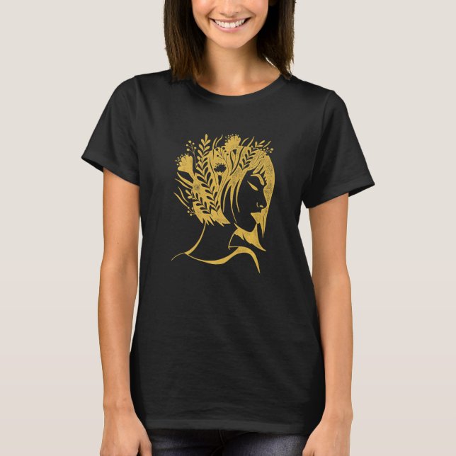 Camiseta Planta De Jardinagem De Flores Botânicas De Gráfic (Frente)
