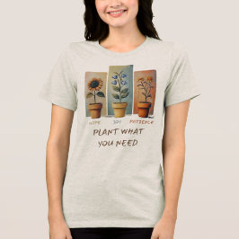 Camiseta Planta Esperança Joy Paciência Tee Cresce Positivi
