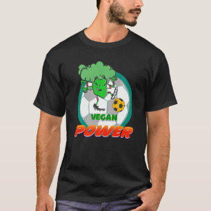 Camiseta Planta Futebol Vegetariano Brócolis Poderoso Futeb