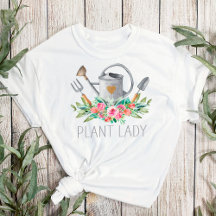 Planta Lady Boho Watercolor Gardener Humor Chic
