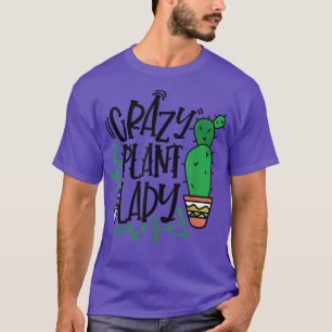 Camiseta Planta Louca Lady Cute Suculenta Plano de Lover Ca