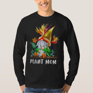 Camiseta Planta Mãe Pássaro De Paraíso Gnomo Gardening Mama
