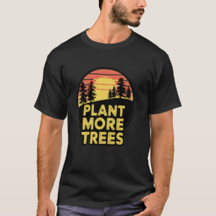 Camiseta Planta Mais Árvores Retro Conservação Da Natureza