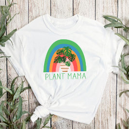 Camiseta Planta Mama Boho Jardim Arco-Íris Monstera Saída
